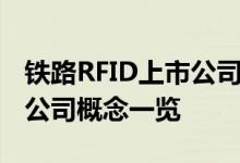 铁路RFID上市公司龙头有哪些铁路RFID上市公司概念一览