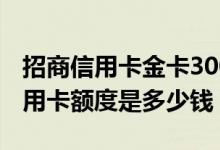 招商信用卡金卡3000额度能养吗 招商金卡信用卡额度是多少钱