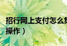 招行网上支付怎么集积分（招行网上支付怎样操作）