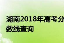 湖南2018年高考分数线：湖南2018年高考分数线查询