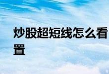 炒股超短线怎么看日线 短线股票日线怎么设置
