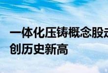 一体化压铸概念股走强文灿股份、广东鸿图均创历史新高