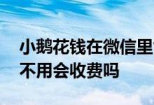 小鹅花钱在微信里能开通吗 小鹅花钱开通后不用会收费吗