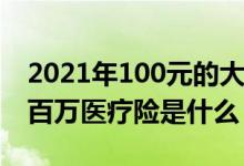 2021年100元的大病无忧险 趁青春大病无忧百万医疗险是什么