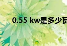 0.55 kw是多少瓦 0 049%是多少利息