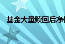 基金大量赎回后净值 基金是按净值赎回吗
