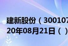 建新股份（300107）今日股票行情查询（2020年08月21日（））