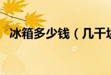 冰箱多少钱（几千块就可以把它买回家！）