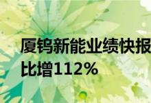 厦钨新能业绩快报：上半年净利5.32亿元同比增112%