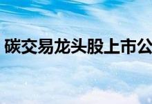 碳交易龙头股上市公司有哪些（看看有哪些）