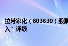 拉芳家化（603630）股票市值49.53亿为何得到机构的“买入”评级