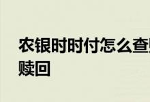 农银时时付怎么查购买记录 农银时时付怎么赎回