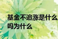 基金不追涨是什么意思 基金追跌不追涨正确吗为什么