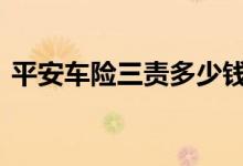 平安车险三责多少钱 车险可不可以只买三责