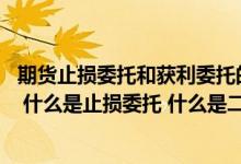 期货止损委托和获利委托的区别 中国银行：什么是获利委托 什么是止损委托 什么是二选一委托
