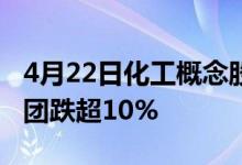 4月22日化工概念股票报跌三聚环保、丰山集团跌超10%