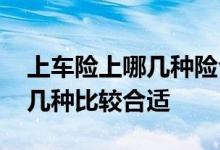 上车险上哪几种险合适 车险一般情况下买哪几种比较合适