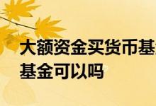 大额资金买货币基金怎么做 存款全部买货币基金可以吗