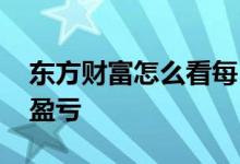 东方财富怎么看每日收益 东方财富怎么看总盈亏