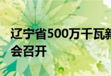 辽宁省500万千瓦新增风电重点项目现场推进会召开