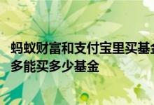 蚂蚁财富和支付宝里买基金的区别 蚂蚁财富用支付宝一次最多能买多少基金