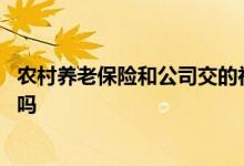 农村养老保险和公司交的社保有没有冲突 社保能同时交两份吗 