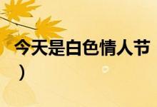 今天是白色情人节（白色情人节礼物选好了吗）