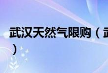 武汉天然气限购（武汉天然气多少钱一立方米）