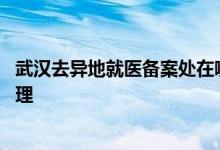 武汉去异地就医备案处在哪里 武汉跨省异地就医备案怎么办理 