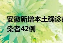 安徽新增本土确诊病例5例新增本土无症状感染者42例