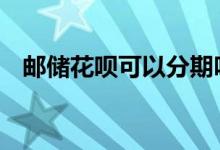邮储花呗可以分期吗 邮储花呗可以借钱吗