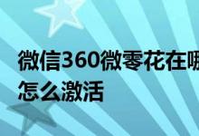 微信360微零花在哪里开通 360微零花有额度怎么激活
