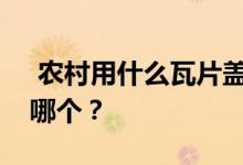  农村用什么瓦片盖房？这么多瓷砖你更喜欢哪个？ 