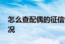 怎么查配偶的征信情况 怎样查自己的征信情况