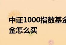 中证1000指数基金怎么买 中证1000指数基金怎么买