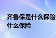 齐鲁保是什么保险任何人都能买吗 齐鲁保是什么保险
