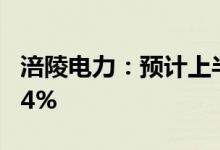涪陵电力：预计上半年净利同比增加57%至74%
