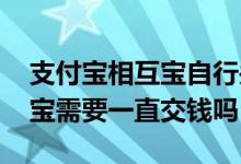 支付宝相互宝自行关闭还退钱吗 支付宝相互宝需要一直交钱吗