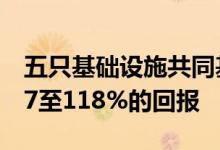 五只基础设施共同基金在过去一年中实现了97至118%的回报