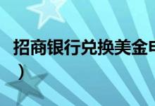 招商银行兑换美金申请怎么填（招商银行兑换）