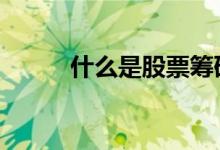 什么是股票筹码 什么是股票申购