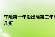 车险第一年没出险第二年降多少 车险第一年没出险第二年打几折