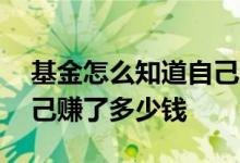 基金怎么知道自己赚了多少钱 基金怎么算自己赚了多少钱