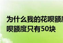 为什么我的花呗额度只有3000 为什么我的花呗额度只有50块
