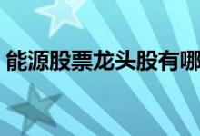 能源股票龙头股有哪些（能源股票概念一览）