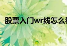 股票入门wr线怎么看 股票wr两根线怎么看