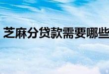 芝麻分贷款需要哪些步骤（芝麻分贷款秒批）