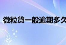微粒贷一般逾期多久 微粒贷迟一天上征信吗