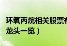 环氧丙烷相关股票有哪些（环氧丙烷概念股票龙头一览）