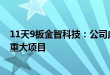 11天9板金智科技：公司虚拟电厂、储能相关业务尚未中标重大项目